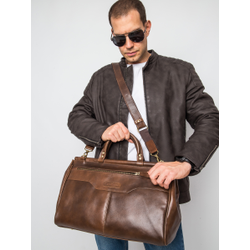 Кожаный саквояж Altamura Premium brown (арт. 4025-63)