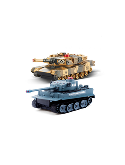 Танковый бой на радиоуправлении Tiger vs Leopard Predator  / 1:28