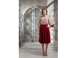 шелковое платье, платье из шелка для офиса, шелковое платье с рукавом, магазин шелковых платьев мск