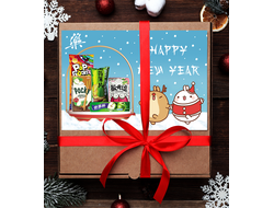 Новогодняя коробка сладостей - ASIA-BOX MAXIMUM (50-53 сладости)  (БЕСПЛАТНАЯ ДОСТАВКА)