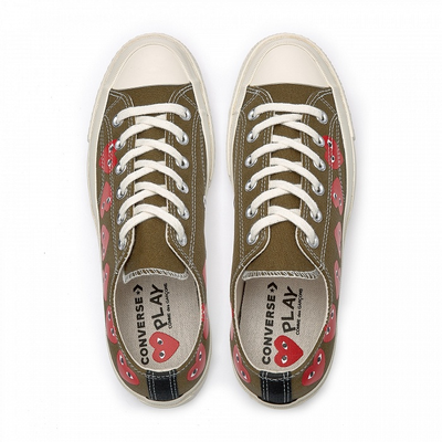 кеды converse comme Des Garcons low top green 162976c