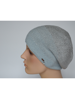 Vizio Италия 7091 В берет голубой с серым фото