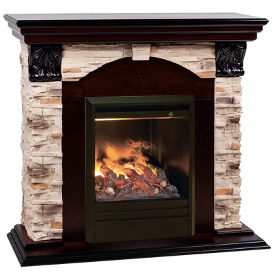 Электрический камин Dublin Rock AO с очагом 3D Olympic