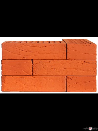 Кирпич лицевой 1НФ КРАСНЫЙ - Рустик Королевский двор (ГОСТ) Премиум