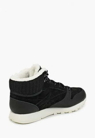 Кроссовки Reebok Classic CL LTHR ARCTIC BOOT замшевые черные