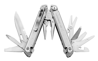 Мультитул LEATHERMAN Free P2, 19 функций,  серебристый [832638]