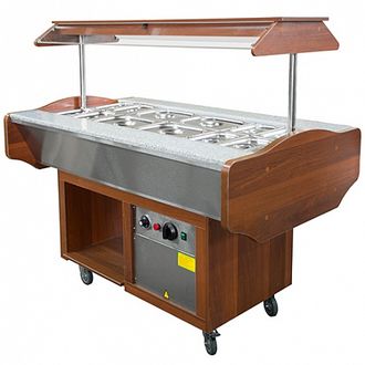 Мармит 2-х блюд для "Шведского стола" подогр. серия Гранит МЭП-2Б-ШС-Г