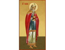 Захария Пророк, Святой Праведный. Рукописная мерная икона.