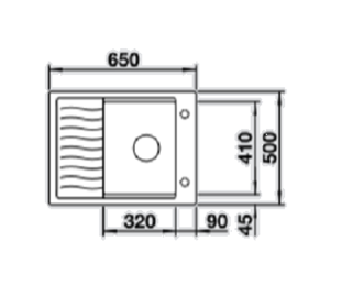 Мойка Blanco ELON 45S, 524814