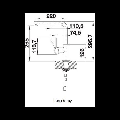 Смеситель Blanco LANORA-S