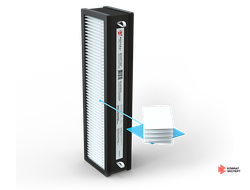 Сменная фильтрующая вставка: HEPA-фильтр медицинского класса и угольный фильтр RCB 150 H12   carbon