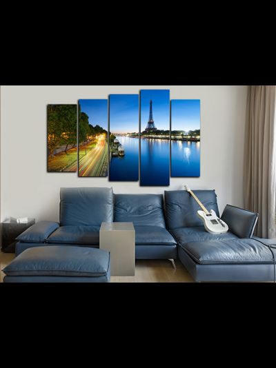 Модульная картина &quot;Ночной Париж&quot;