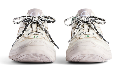 Кроссовки Balenciaga Hamptons Worn-Out White Green