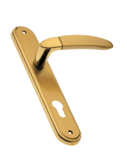 Дверные ручки на планке Morelli Luxury SAIL PL OSA/OTL Цвет - Матовое золото/золото