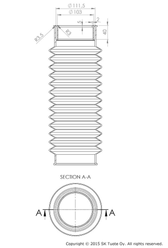 ТРУБА -110 ГОФРИРОВАННАЯ