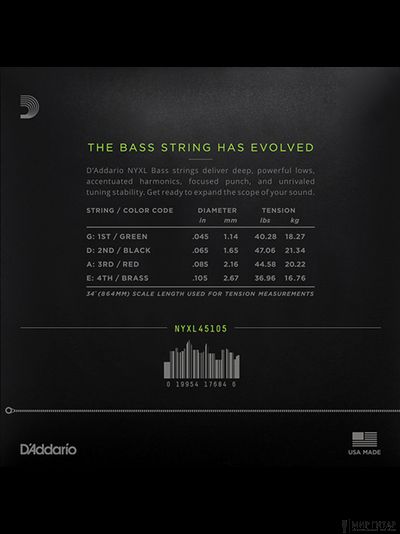 D`Addario NYXL45105 (45-105)