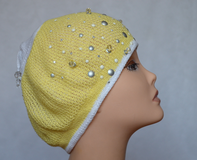 Летний вязаный берет для женщин Визио картинка