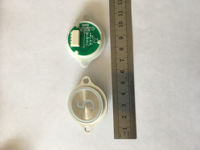 Круглая кнопка от "0" до "9" с ушками KONE (В наличии!)