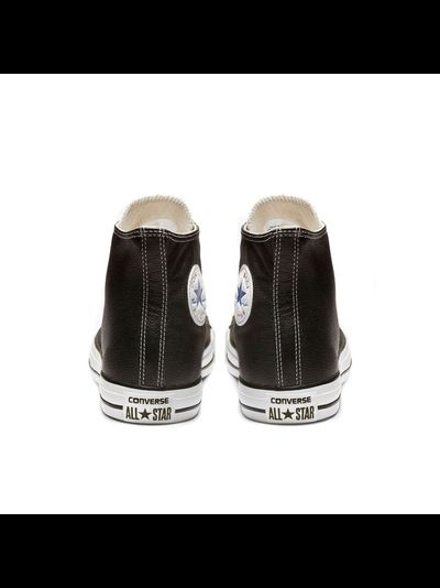 Кеды кожаные Converse All Star Classic черные высокие