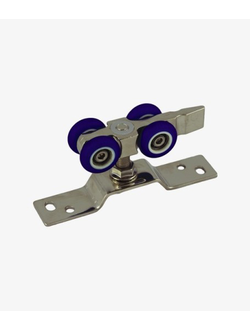 Ролики 2Х колесные DR03 прорезиненный пластик для раздвижных дверей