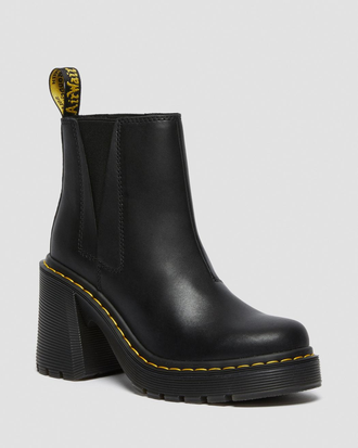 Челси Dr. Martens 2976 Spence Leather Black черные женские