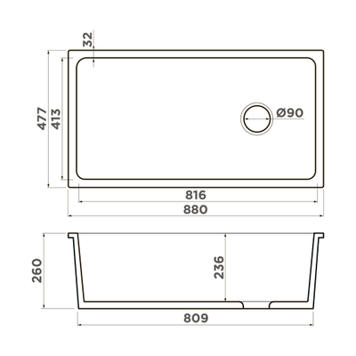 Мойка OMOIKIRI TOKARA 88 WH-GLOSSY