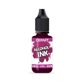 алкогольные чернила Cernit alcohol ink, цвет-ruby red 474 (рубиновый), объем-20 мл