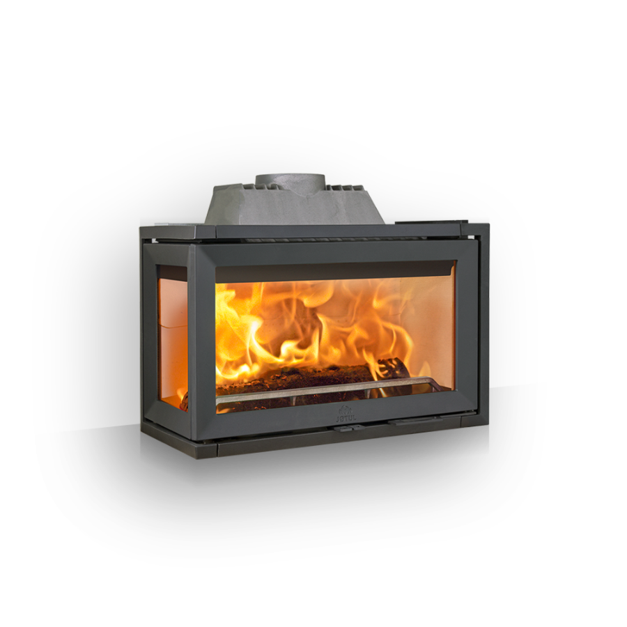 Широкий угловой камин Jotul i620 FL с боковым левым стеклом