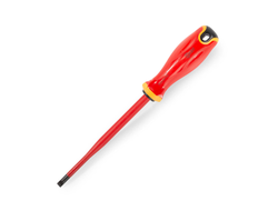 Отвертка диэлектрическая шлицевая 6.5х150 серия СЛИМ для работ под напряжением до 1000 В