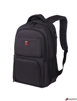Рюкзак GERMANIUM UPGRADE универсальный, 2 отделения, отделение для ноутбука, USB-порт, UP-4, черный, 47×31×19 см. 271668