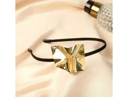 Ободок для волос "Либерти" легкость прямоугольник, 0,5 см, золото