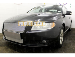 Защита радиатора Volvo S80 II 2010-2013 chrome верх PREMIUM (3D устанавливается вместо штатной)