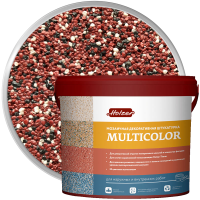 Штукатурка мозаичная акриловая HOLZER MULTICOLOR F-05 25 кг