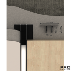 Декоративный стеновой профиль Pro Design 534 Черный