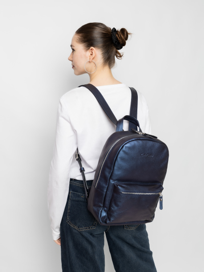 Женский кожаный рюкзак Albiate Premium indigo (арт. 
3103-56)