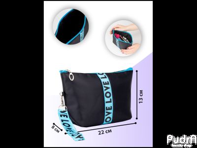 Косметичка сумочка, отдел на молнии, с ручкой