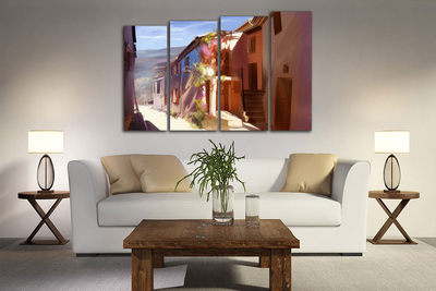 Модульная картина "Прекрасные улочки"