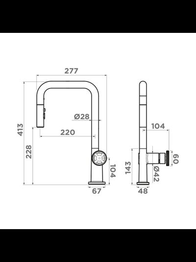 Смеситель OMOIKIRI Arita-SB GB