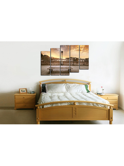 Модульная картина &quot;Скамья свиданий&quot;