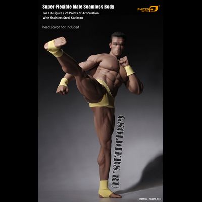 Супер-подвижное бесшовное мужское тело (телоид) PL2016-M34 1/6 Super flexible Male Seamless Body - PHICEN
