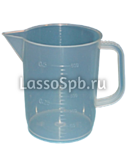 ПП Мензурка, мерный стакан с ручкой 500 мл