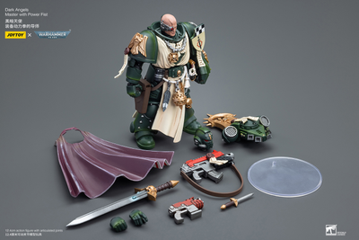 Магистр Темных Ангелов (Warhammer 40k) - КОЛЛЕКЦИОННАЯ ФИГУРКА 1/18 Dark Angels Master with Power Fist (JT7691) - JOYTOY