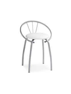 Стул на металлокаркасе Tankard белый полимер / светлый мусс