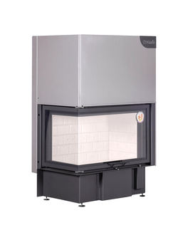 Каминная топка Экокамин ДЕЛЬТА 800 L два стекла левая