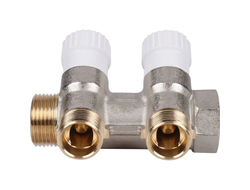 Коллектор STOUT распределительный 3/4", 2 отвода 1/2"ЕК (Арт. SMB 6851 341202)