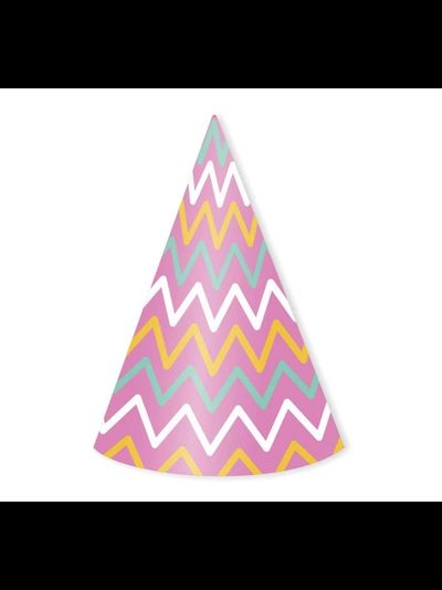 Колпак праздничный (принт &quot;Стильный&quot;, 6 шт./уп.)