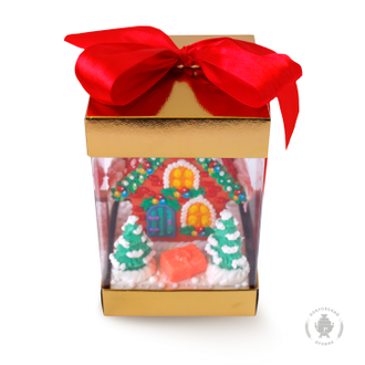 Пряничный домик в целлофане в подарочной коробке (750 гр)