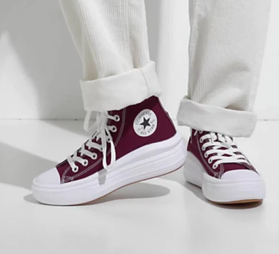 Кеды Converse Move High Platform Dark Beetroot