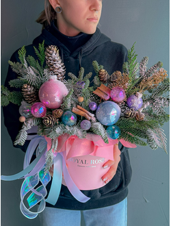 Композиция с елью "Баббл гам"