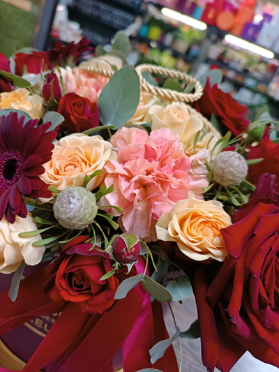 Композиция "Бордовая нежность"